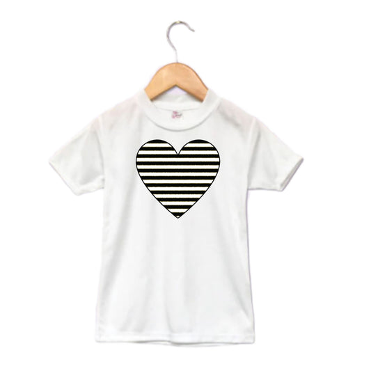 Stripe Heart Girls Shirt Ladies Shirt Valentines