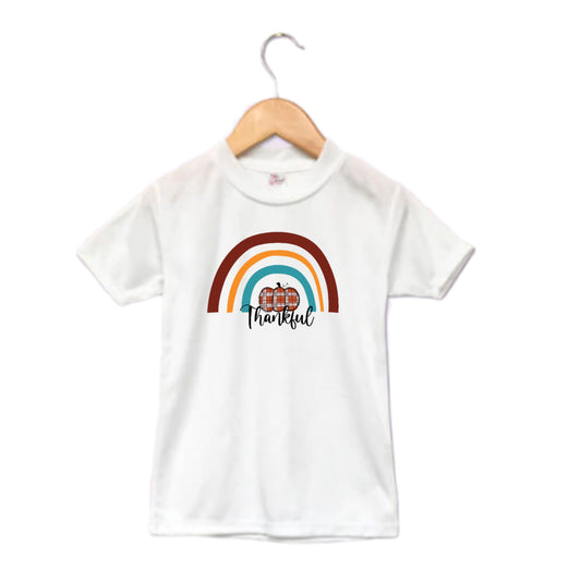 Thankful Girls Shirt Ladies Thanksgiving Fall