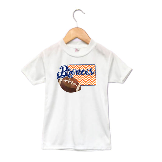 Bronco NFL Football Boys Shirt Girls Shirt Ladies Shirt Mens Shirt