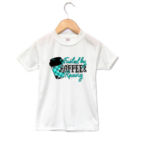 Fueled My Racing & Coffee Girls Shirt Ladies Shirt