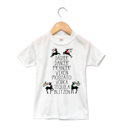 Dasher Dancer Prancer Christmas Ladies Shirt