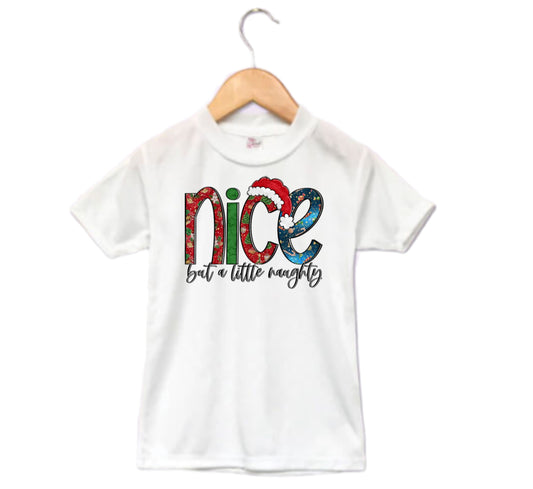 Nice But A Little Naughty Christmas Boys Shirt Girls Shirt