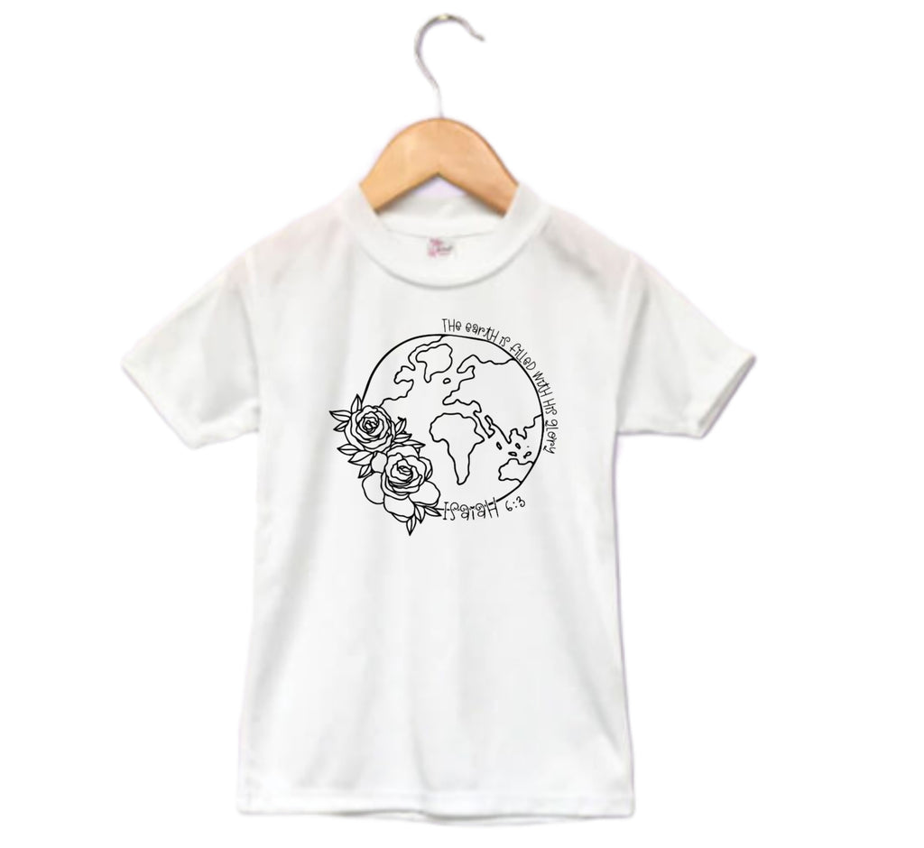 The Earth Is Filled With His Glory Girls Shirt Ladies Shirt