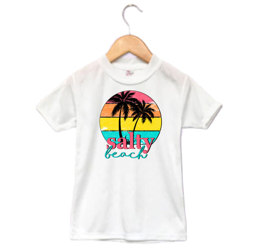 Salty Beach Summer Girls Shirt Boys Shirt Ladies Shirt