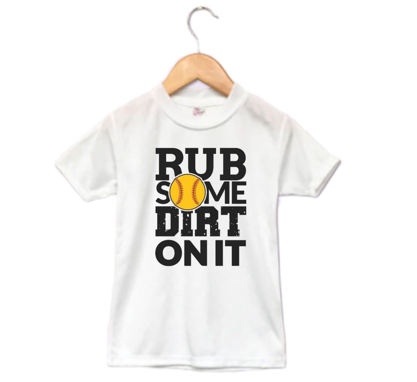 Rub Some Dirt On It Softball Ladies Shirt Girls Shirt