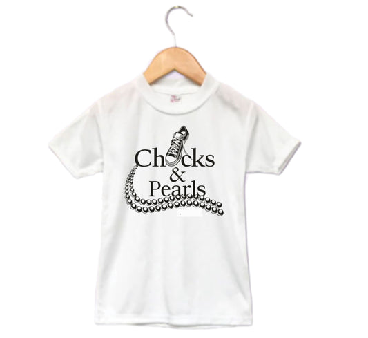 Chucks & Pearls Ladies Shirt Girls Shirt