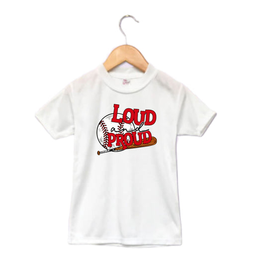 Loud & Proud Baseball Ladies Shirt Mens Shirt