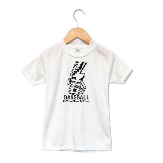 Dead Tired Baseball Mom Ladies Shirt