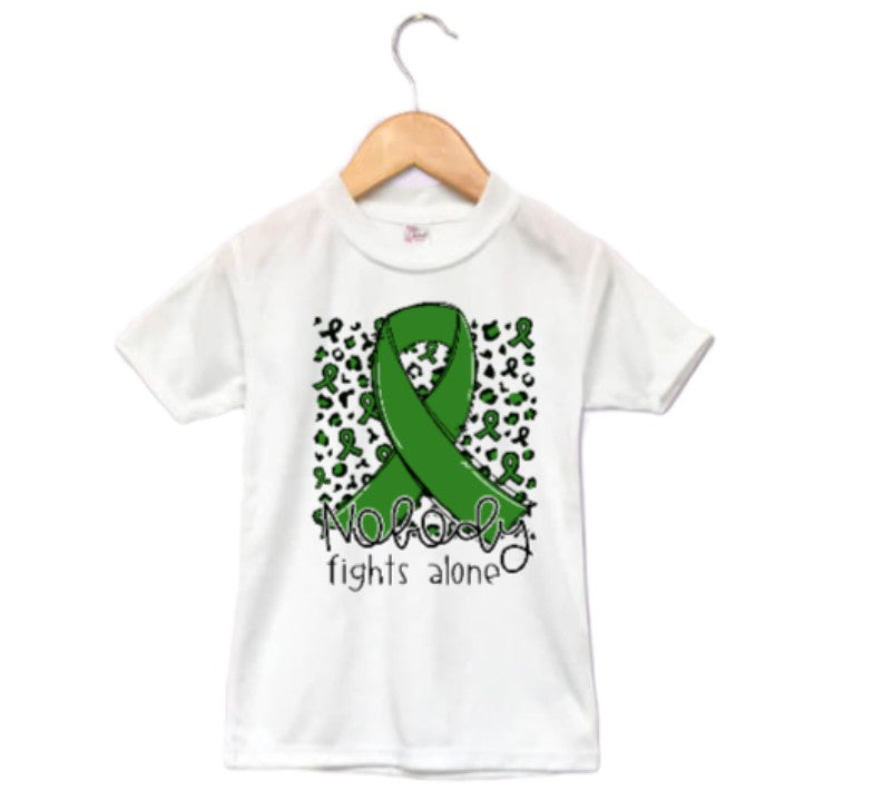 Nobody Fights Alone Cancer Awarness Boys Shirt Girls Shirt Ladied Shirt