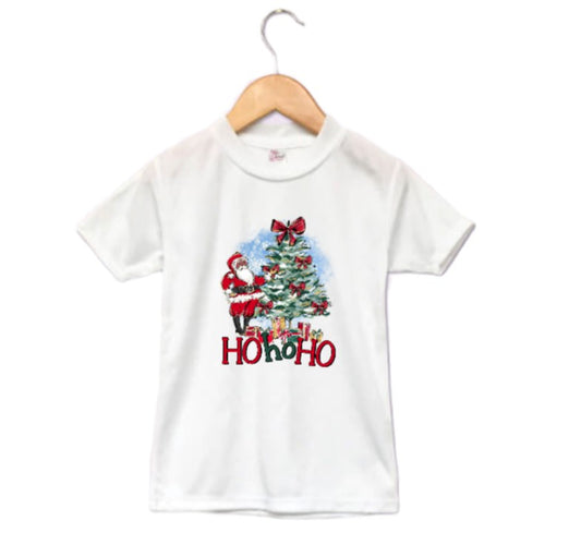 Santa Ho Ho Ho Christmas Boys Shirt Girls Shirt Ladies Shirt Mens Shirt