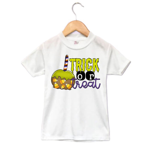 Trick or Treat Halloween Girls Shirt Boys Shirt