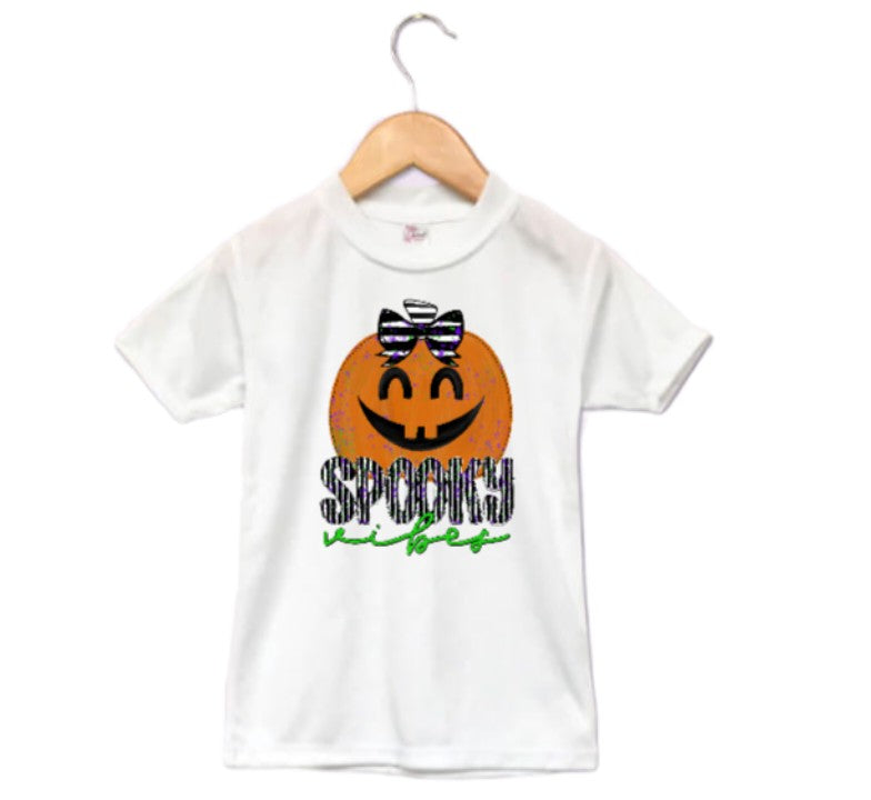 Spooky Vibes Halloween Girls Shirt