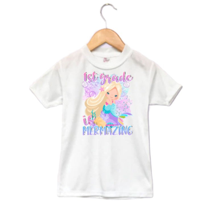 Mermazing Girls Shirt ANY GRADE Back to School