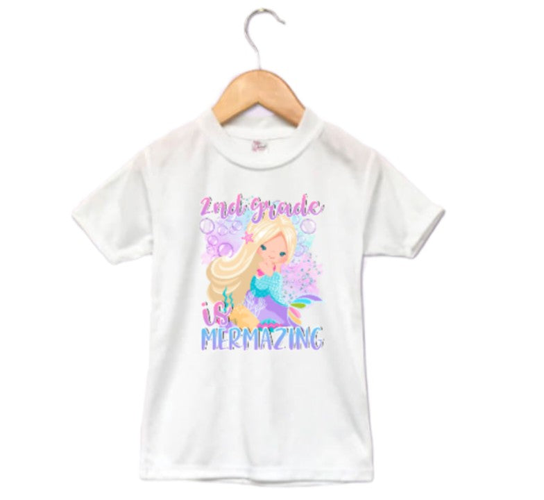 Mermazing Girls Shirt ANY GRADE Back to School