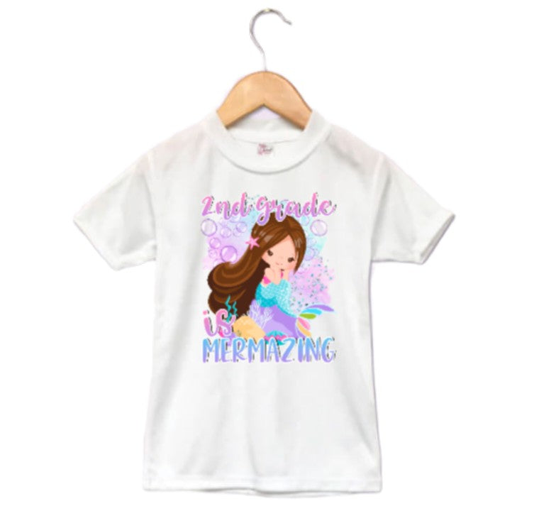 Mermazing Girls Shirt ANY GRADE Back to School