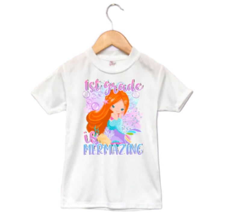 Mermazing Girls Shirt ANY GRADE Back to School
