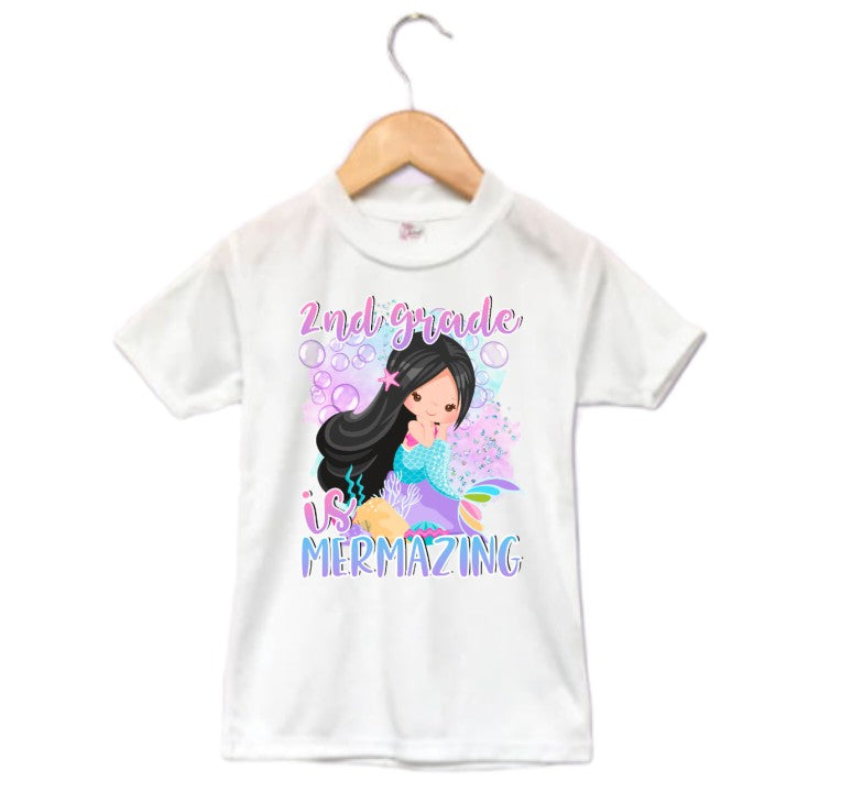 Mermazing Girls Shirt ANY GRADE Back to School