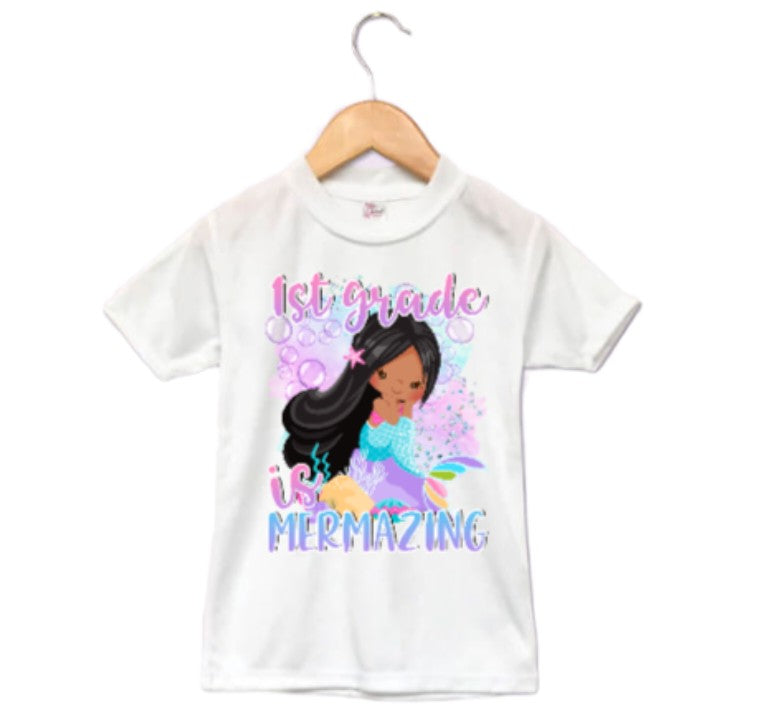 Mermazing Girls Shirt ANY GRADE Back to School