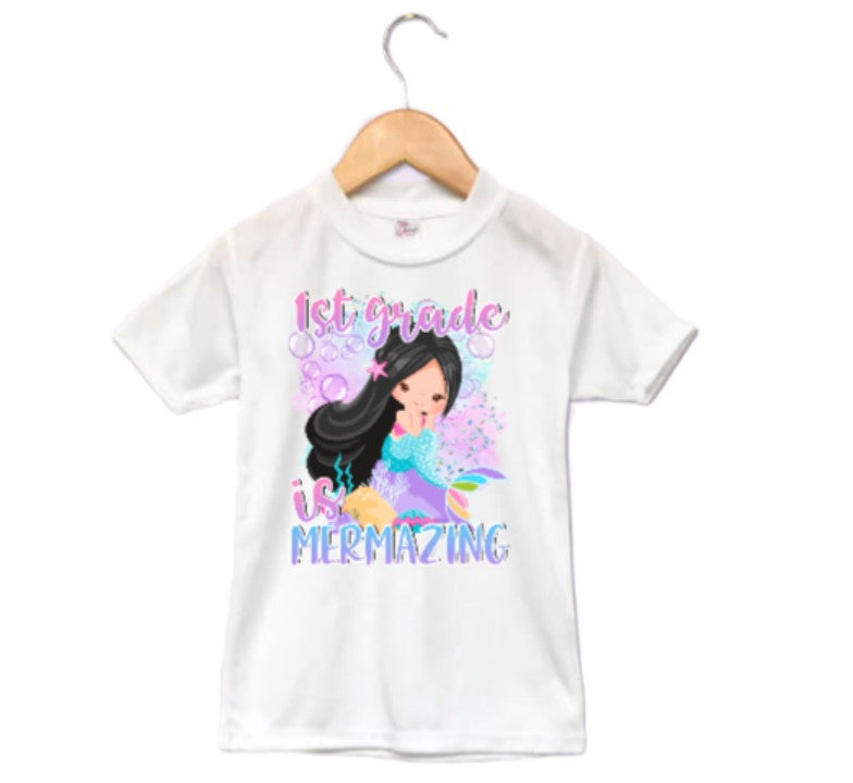 Mermazing Girls Shirt ANY GRADE Back to School