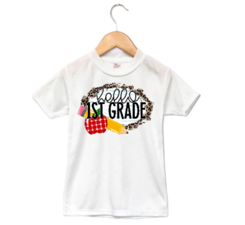 Hello Grade Girls Shirt Boys Shirt ANY GRADE