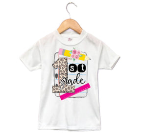 Leopard Any Grade Girls Shirt School