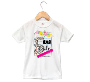 Leopard Any Grade Girls Shirt School