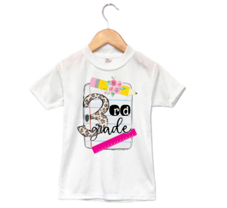 Leopard Any Grade Girls Shirt School