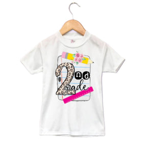 Leopard Any Grade Girls Shirt School