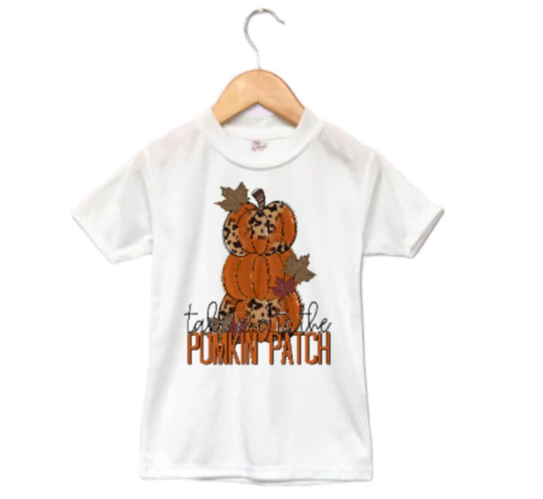 Take Me To The Pumpkin Patch Fall Girls Shirt Ladies Shirt