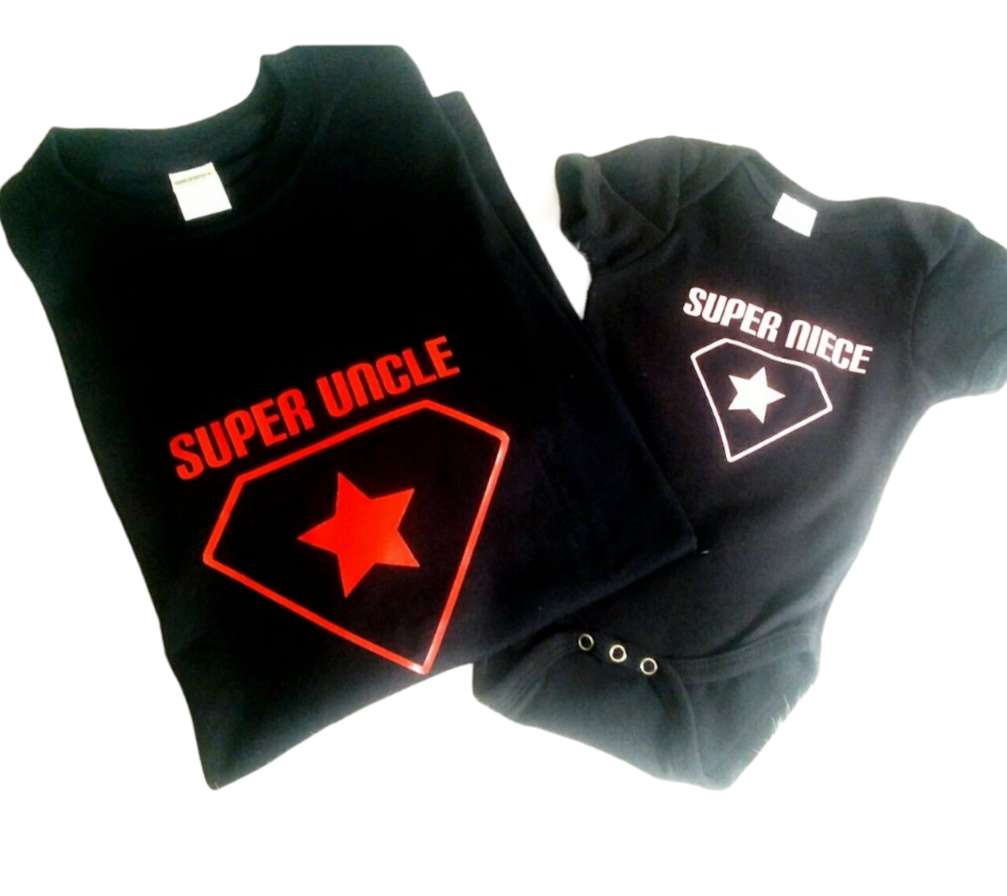 Super uncle and super niece shirts boys shirt girls shirt