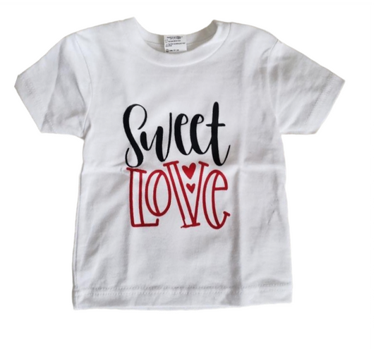 Sweet Love Valentines Girls Shirt Boys Shirt