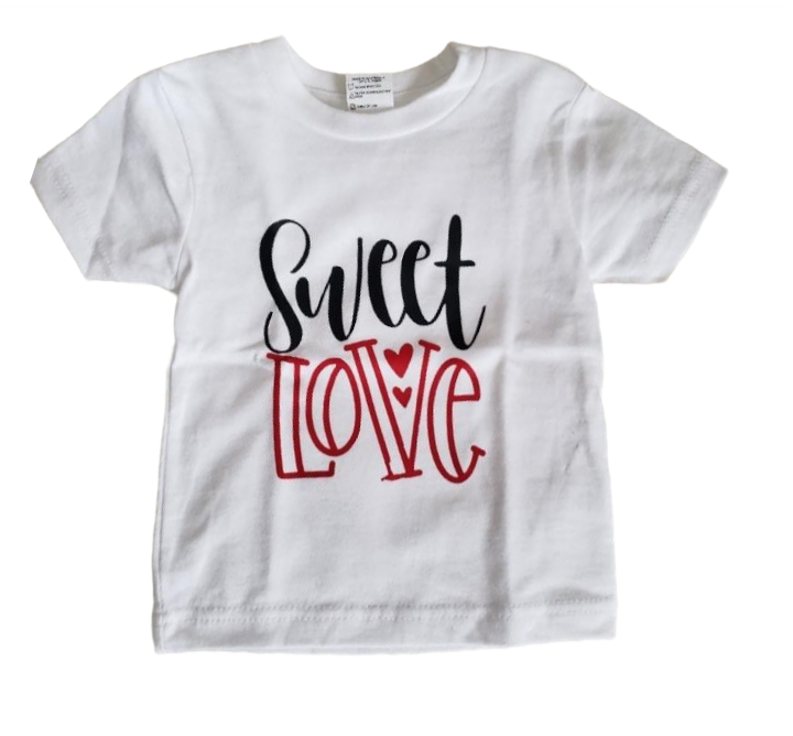 Sweet Love Valentines Girls Shirt Boys Shirt