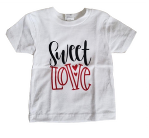 Sweet Love Valentines Girls Shirt Boys Shirt