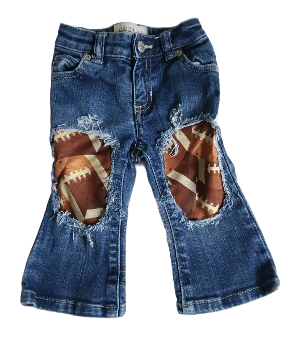 Football Girls Distressed Jeans Boys Distressed Jeans