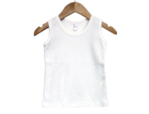 Infant Toddler Youth White Tanks