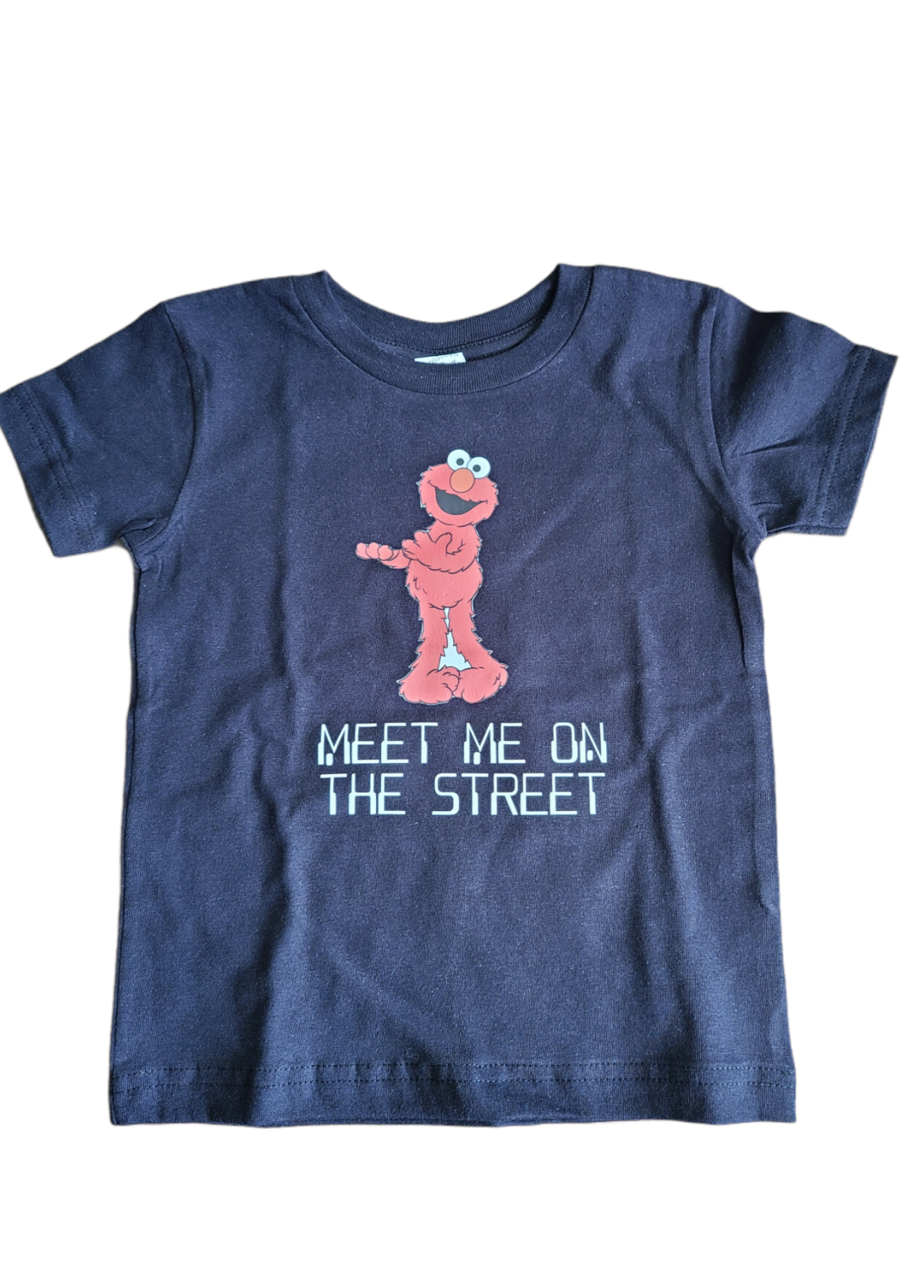 Elmo Sesame Street Meet Me on the street Boys Shirt Girls Shirt Ladies Shirt Mens Shirt