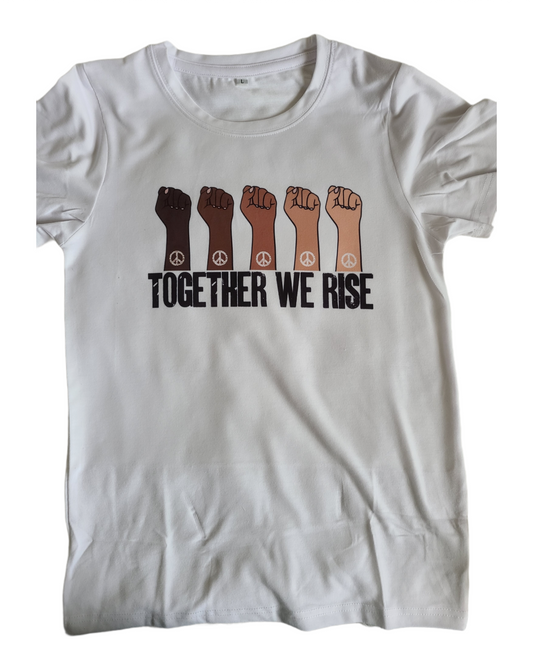 Together we rise Ladies Shirt Mens Shirt Girls Shirt Boys Shirt BLM