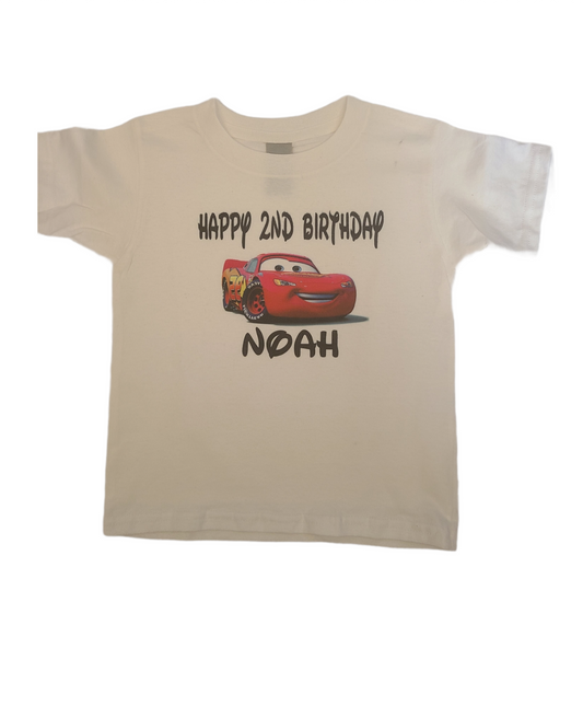 Disney Cars Birthday Boys Shirt Girls Shirt