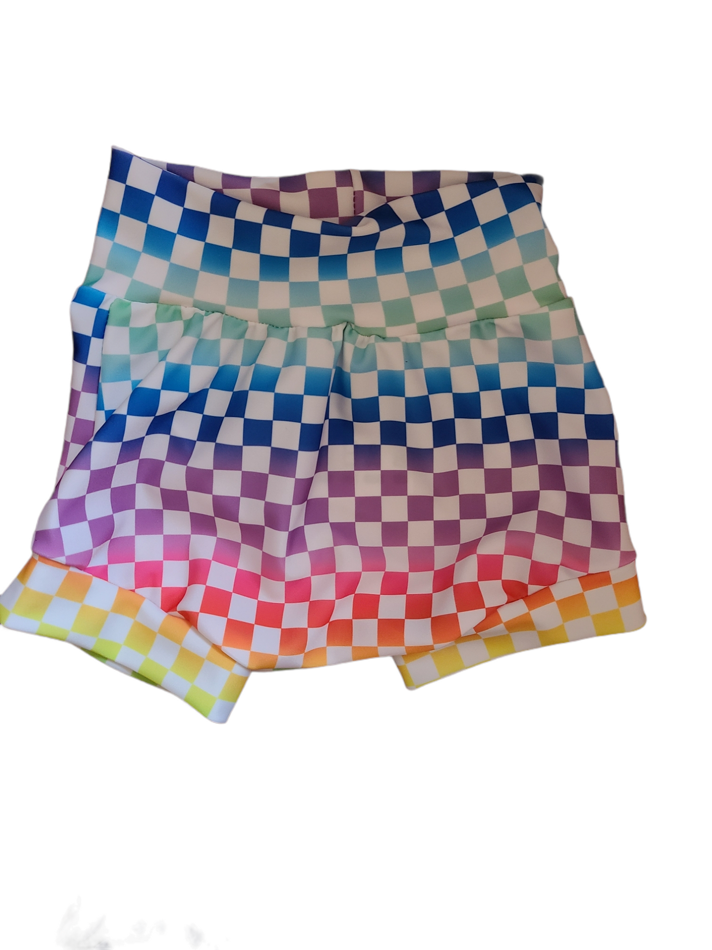 Rainbow Checker Handmade