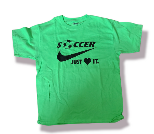 Soccer Just Love it Girls Shirt Ladies Boys Shirt