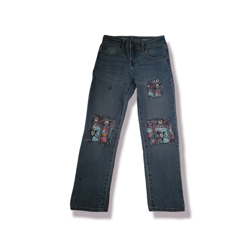 Jack & Sally NBC Boys Distressed Jeans Halloween