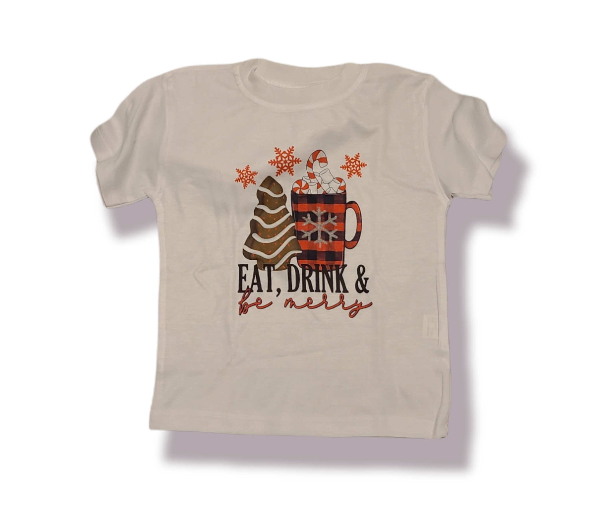 Eat Drink Be Merry Christmas Boys Shirt Girls Shirt Ladies Shirt Mens Shirt