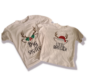 Big Sister Christmas Girls Shirt Ladies Shirt