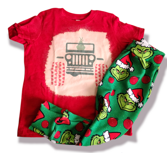 Grinch Jeep Christmas Boys Shirt Girls Shirt Ladies Shirt Mens Shirt
