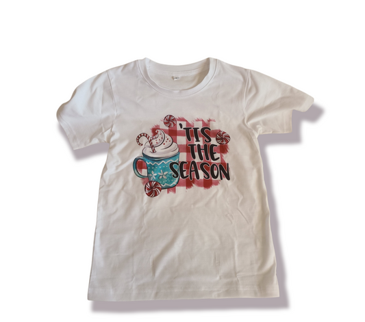 Tis The Season Christmas Ladies Shirt Girls Shirt