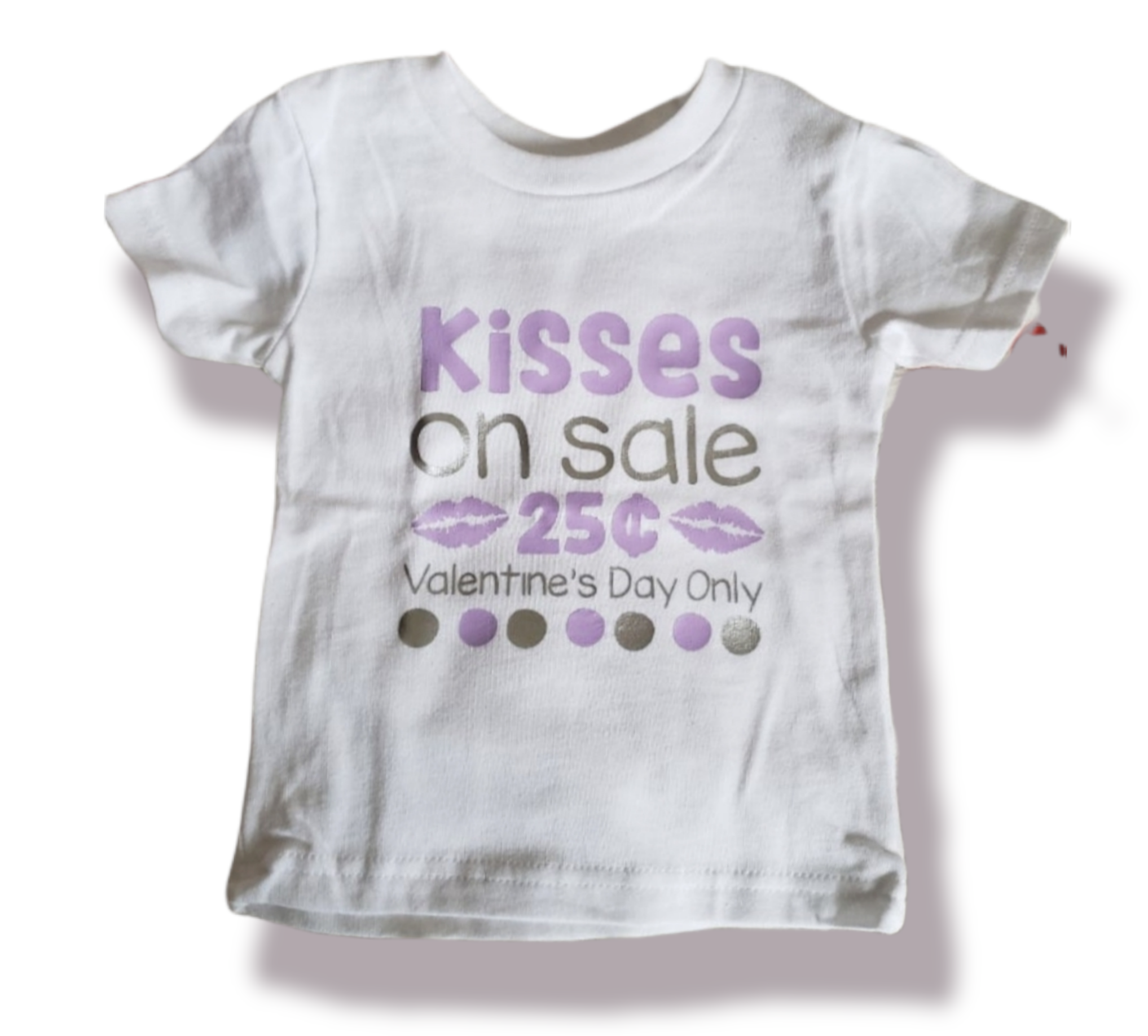 Kisses On Sale 25 Cents Girls Shirt Valentines