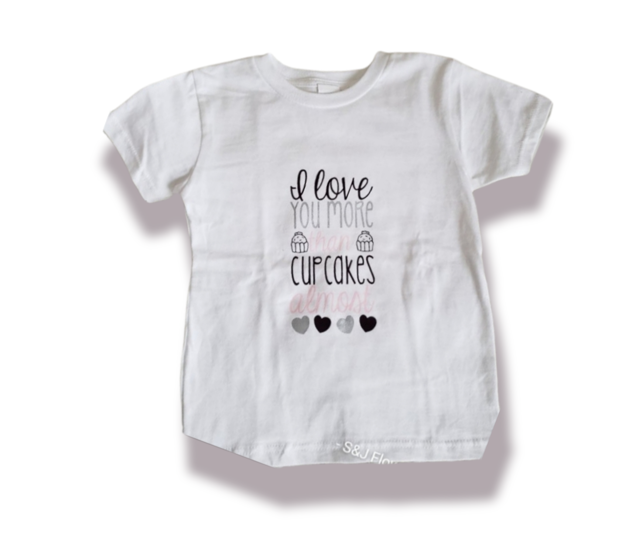 I love you more than cupcakes almost Girls Shirt Valentines