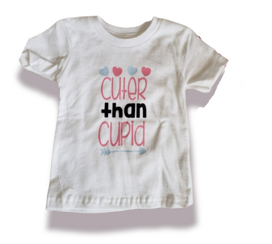 Cuter Than Cupid Girls Shirt Valentines