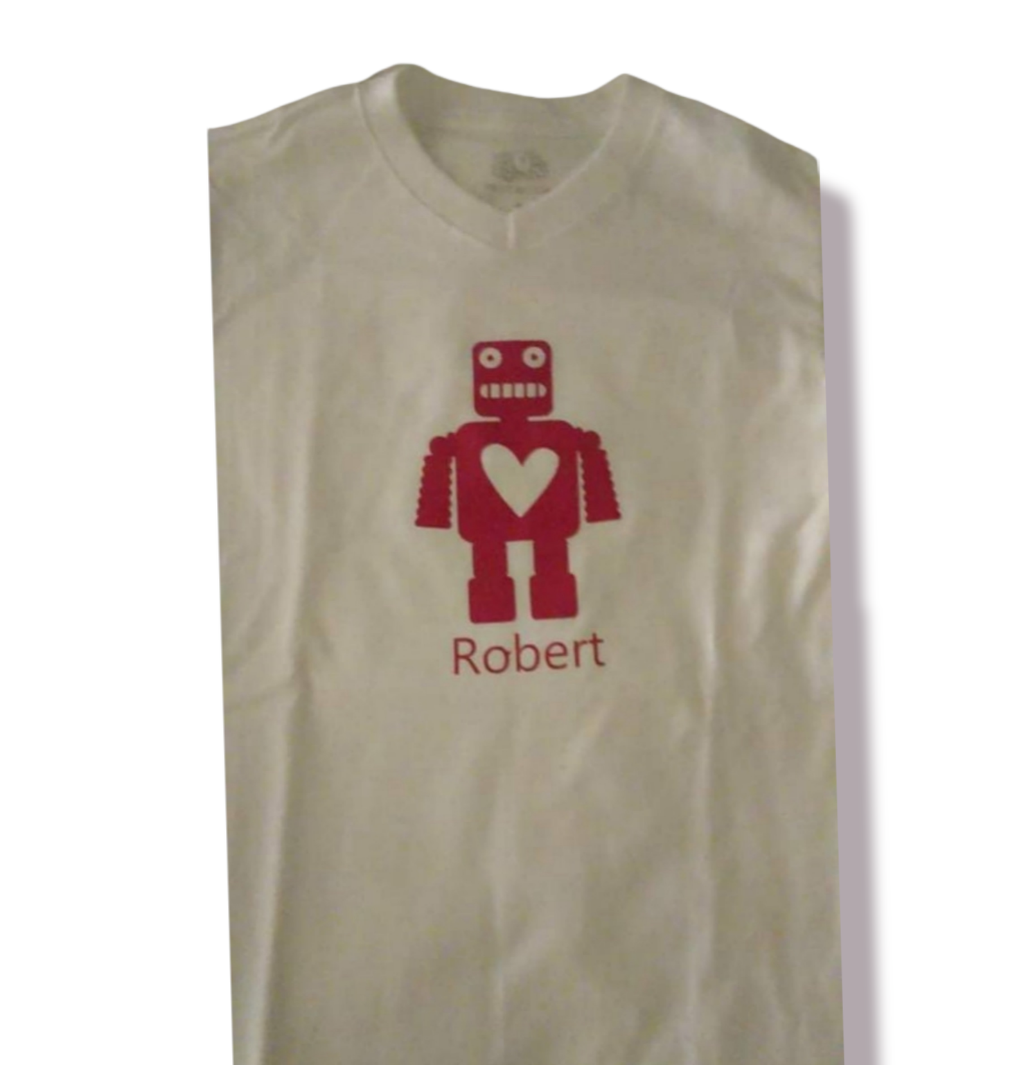 Personalized Robot Valentines Boys Shirt