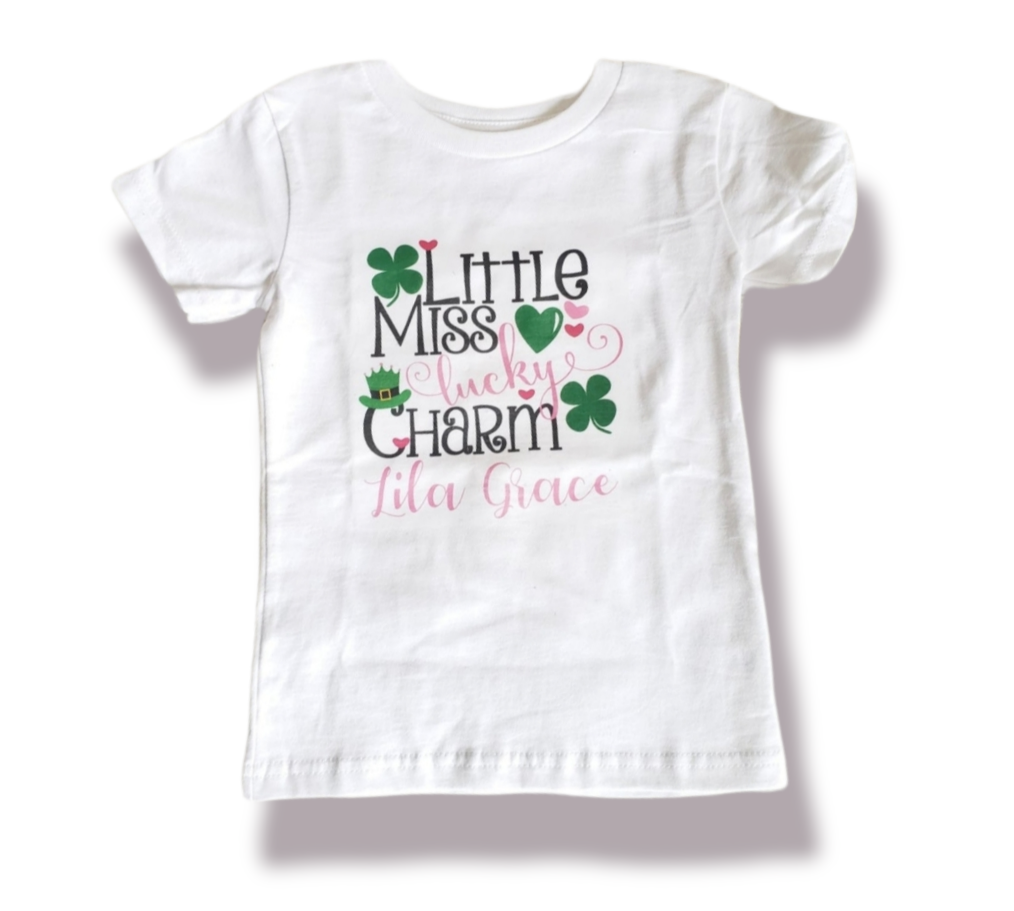 Little Miss Lucky Charm St. Patricks Girls Shirt